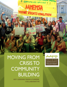 Report Cover: Moving from Crisis to Community Building (2015)