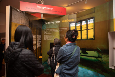 Attendees at the National Cambodian Heritage Museum site visit.